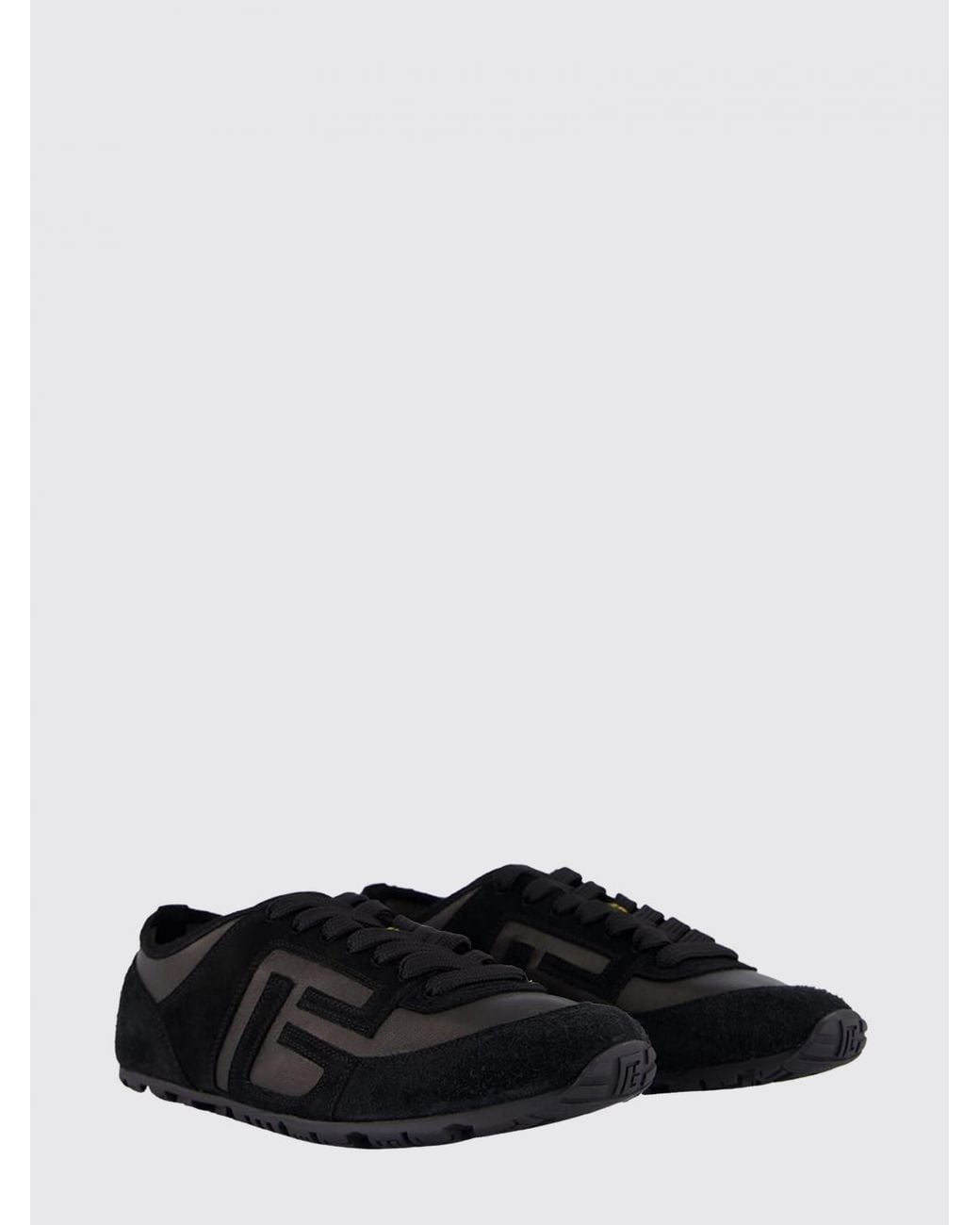 Balmain White Racer 45 Leather Sneakers for men
