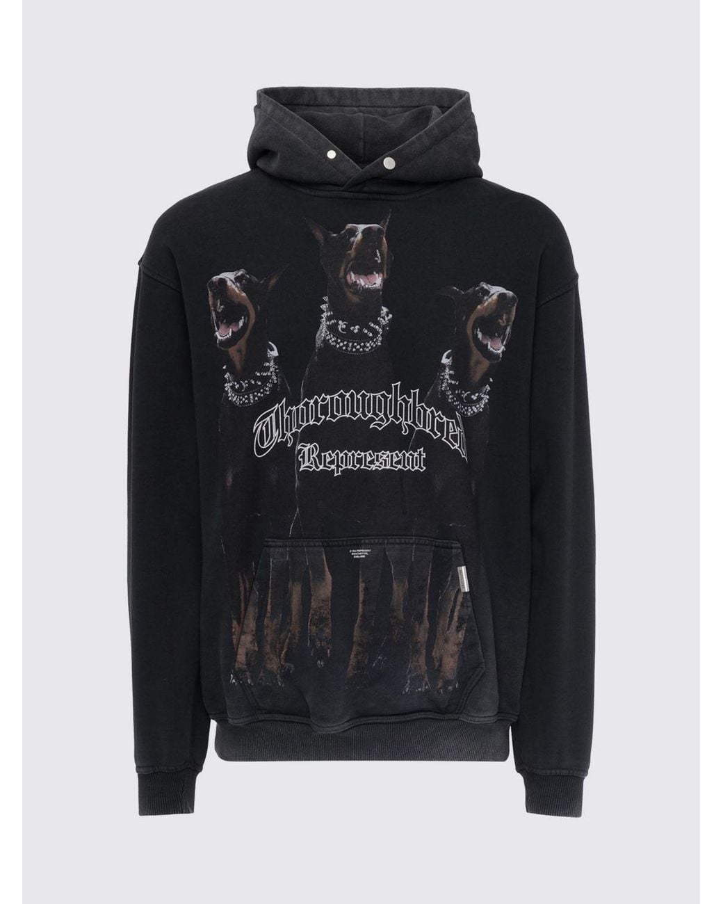 Sweat À Capuche En Coton Represent pour homme en coloris Black