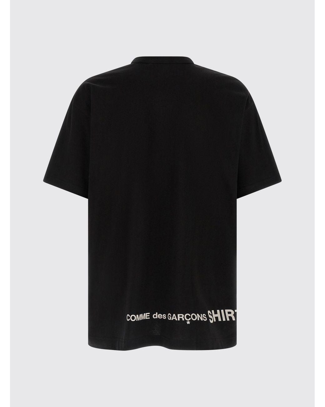 Comme des Garçons Black Cotton T-Shirt for men