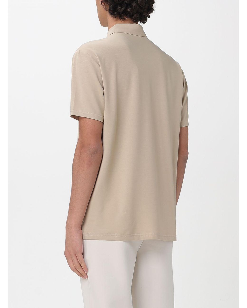 Peuterey Natural Cotton And Silk Blend Polo Shirt for men