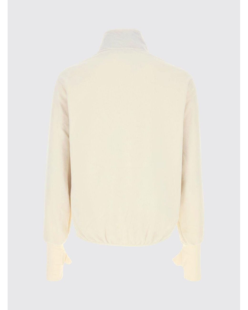 Entire studios Natural High Neck Zipped Fleece Sweatshirt for men