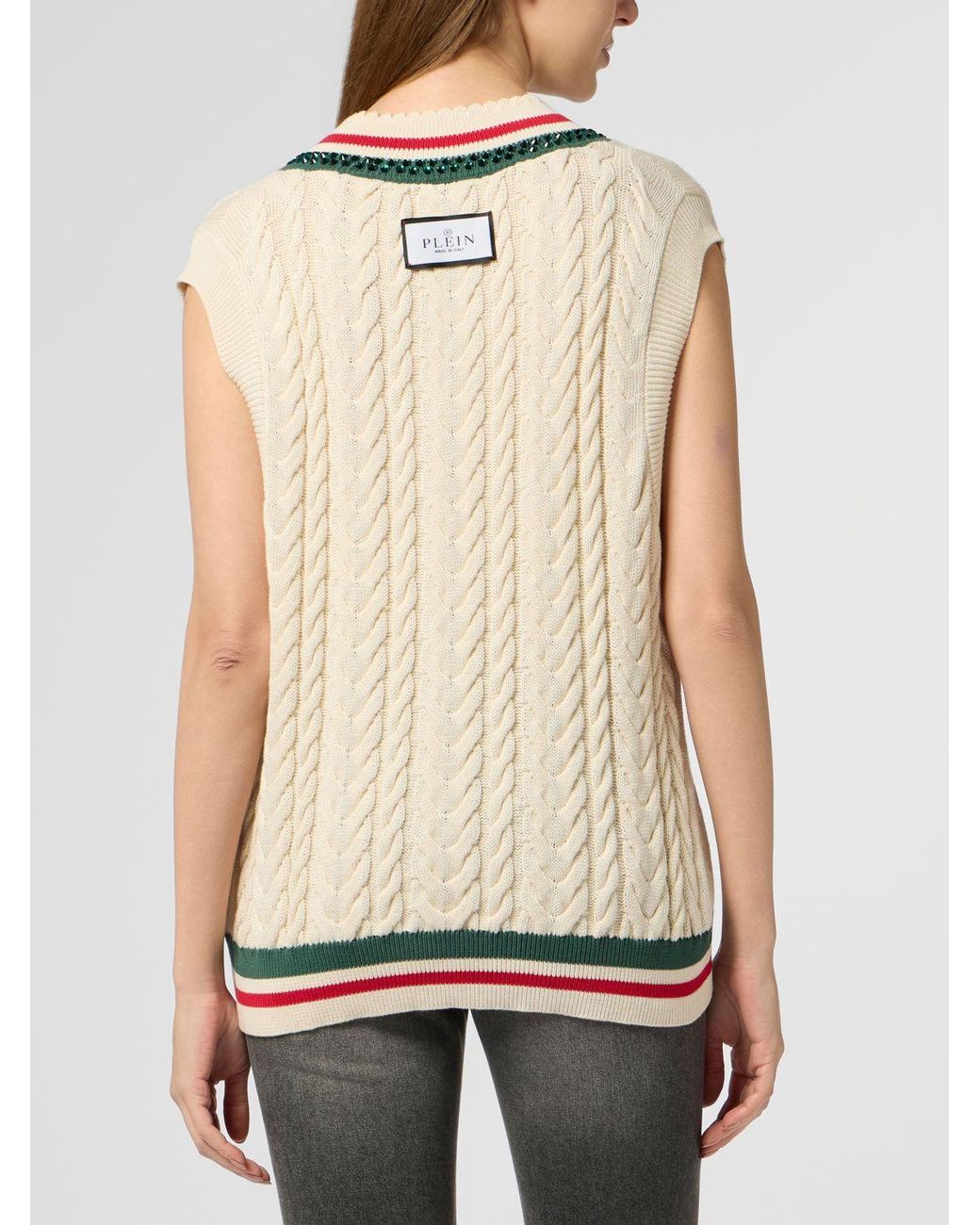 Chaleco Mujer Philipp Plein de color Natural