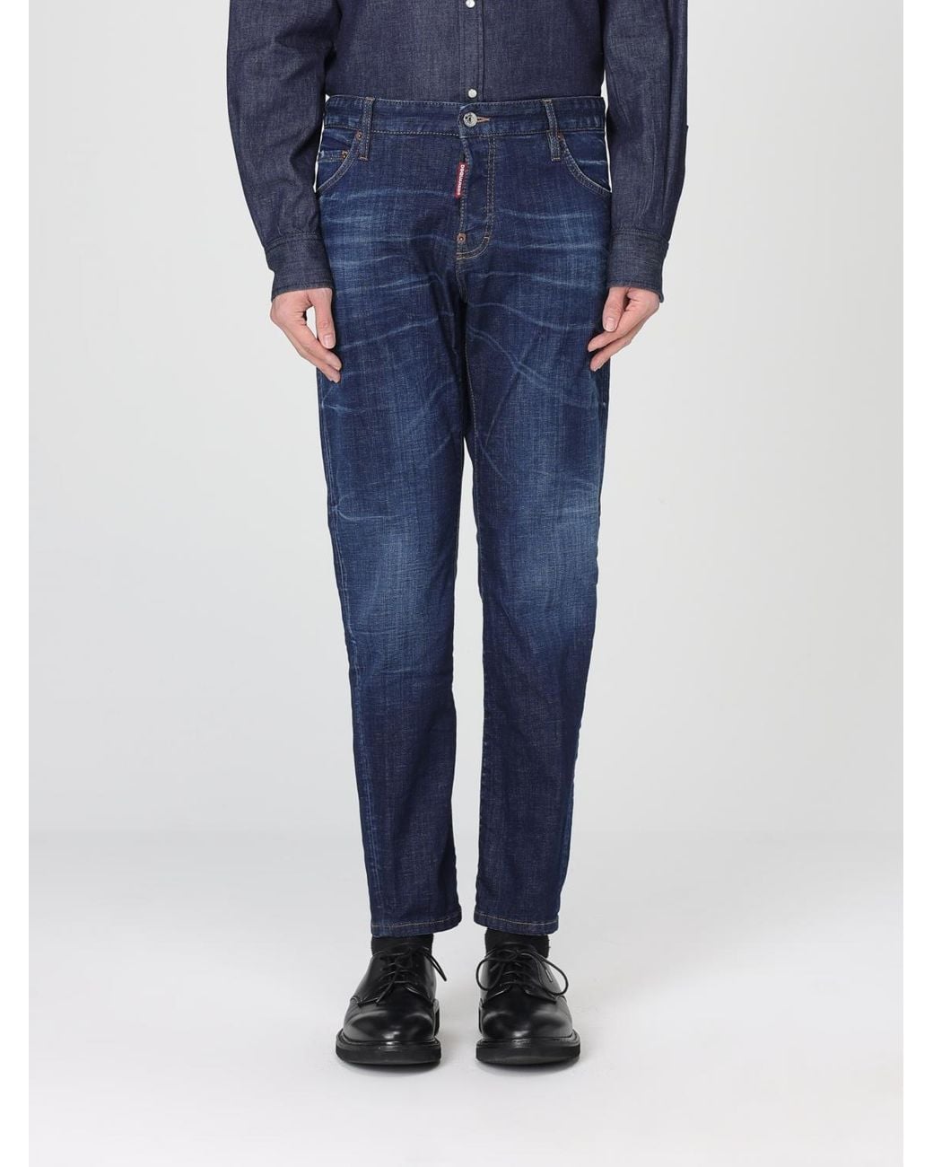 DSquared² Blue Twist Slim Fit Jeans for men
