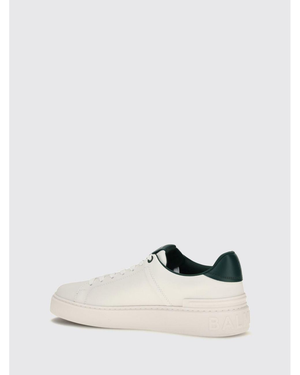 Balmain White B-Court Sneakers for men