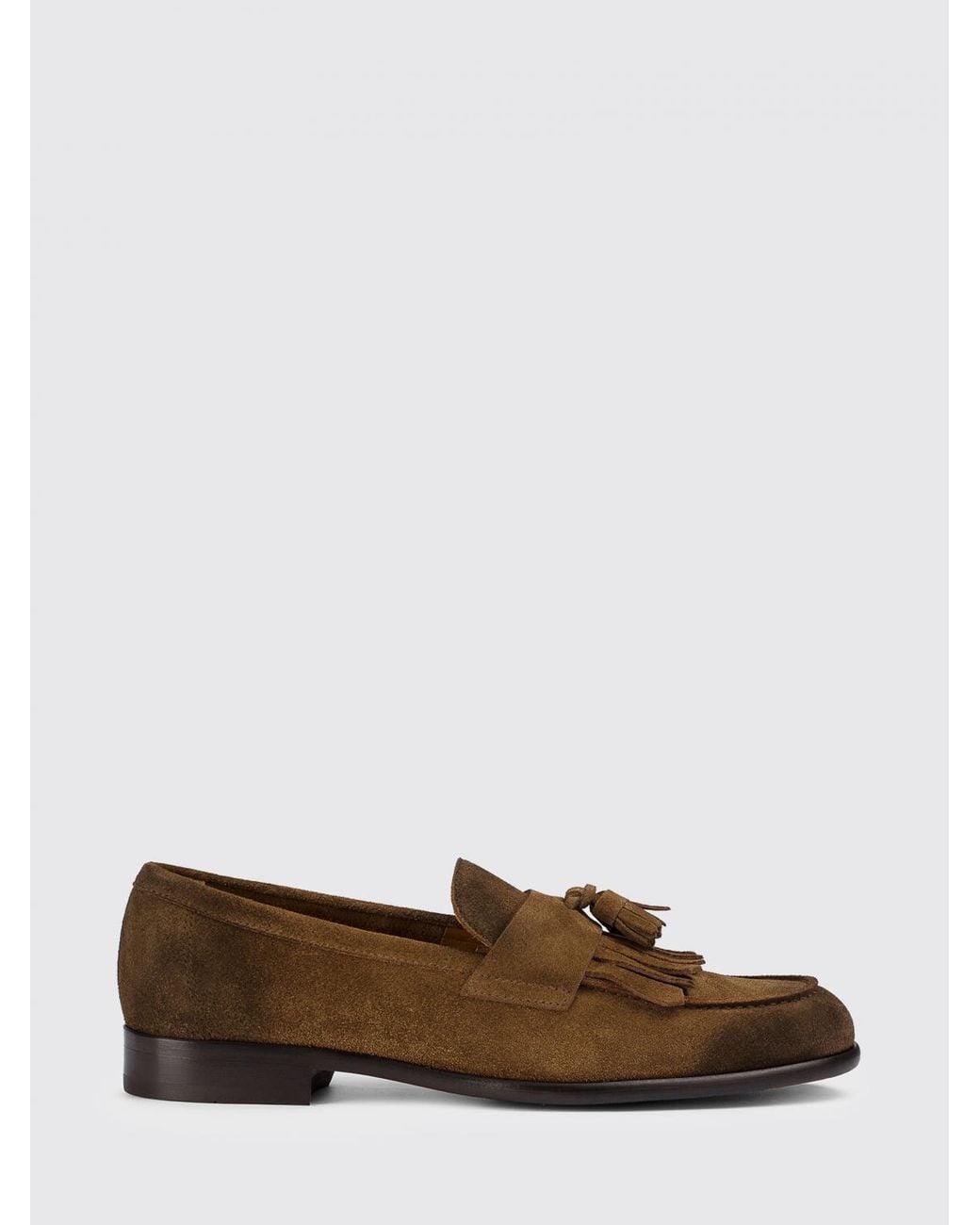 Doucal's Brown Suede Loafers for men