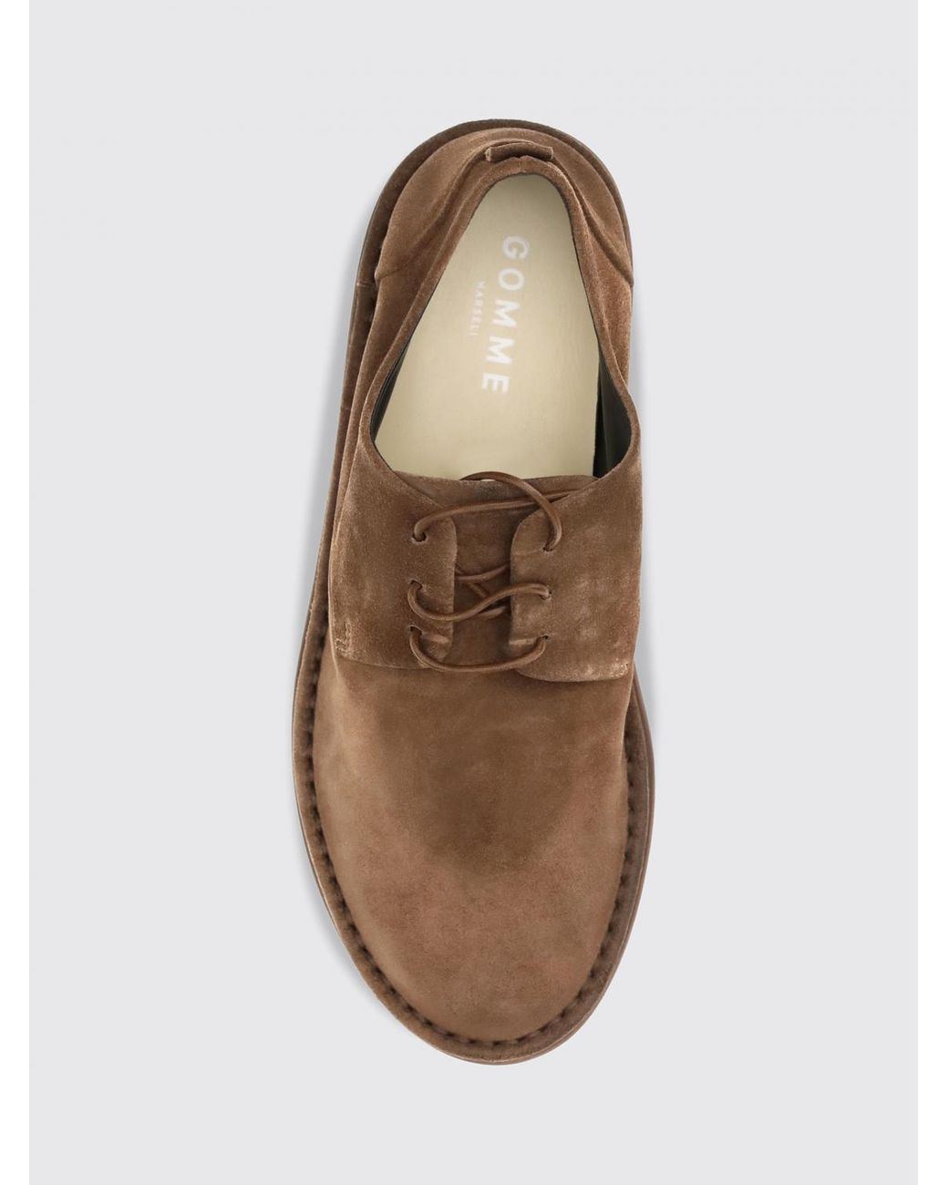 Marsèll Brown Sancrispa Alta Pomice Suede Derby Shoes With High Sole for men
