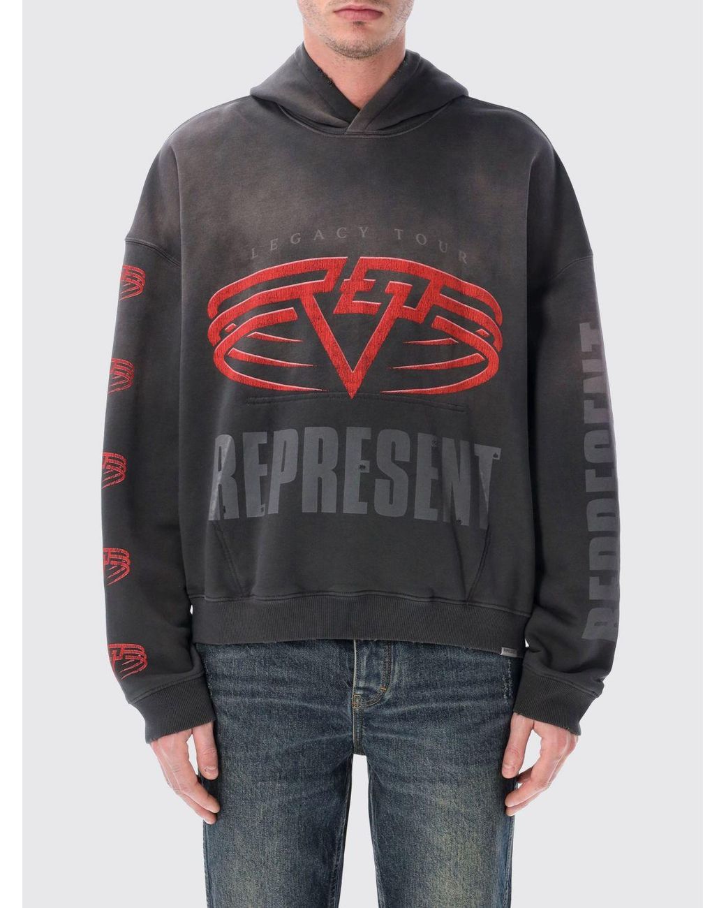 Represent Sweatshirt in Grey for Men | Lyst UK
