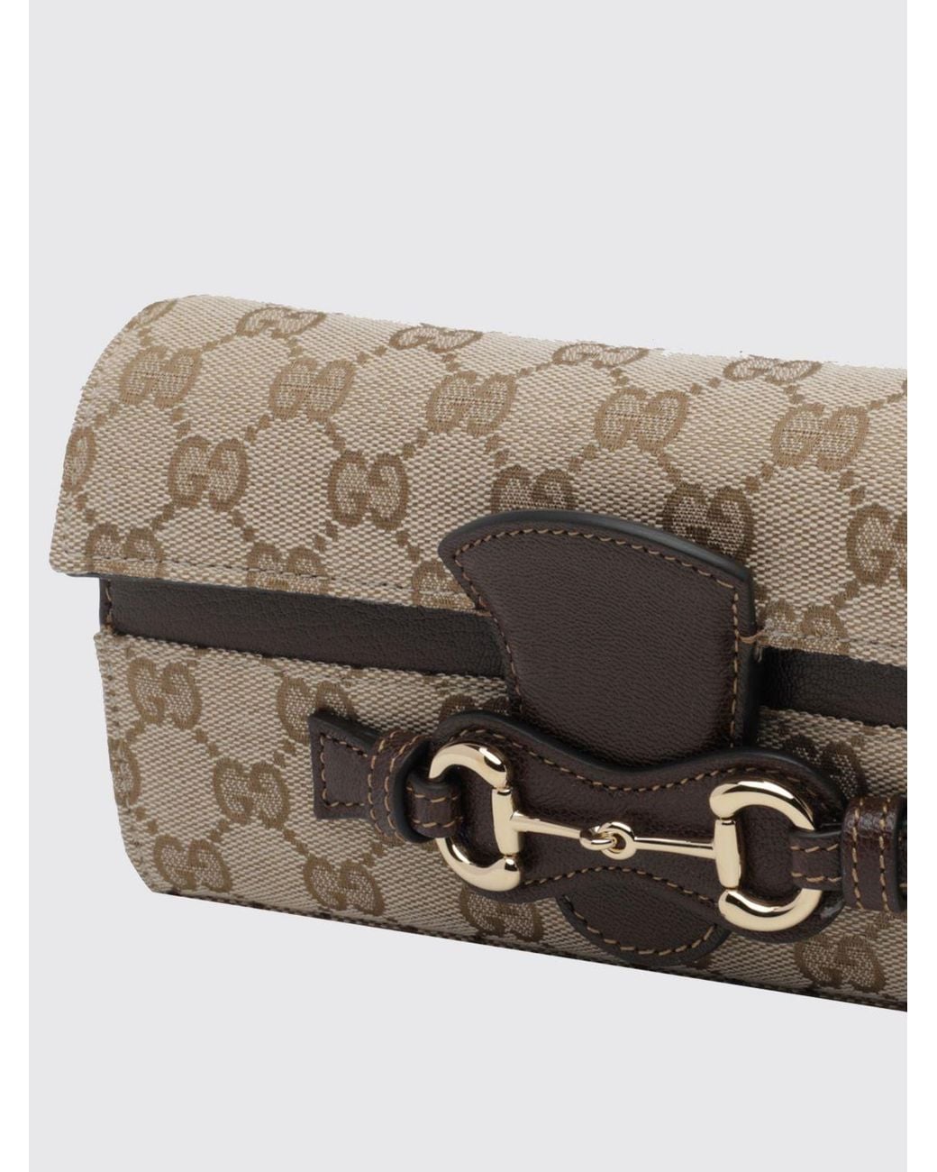 Gucci Gray Horsebit Gg Supreme Fabric Mini Crossbody Bag With Horsebit Detail