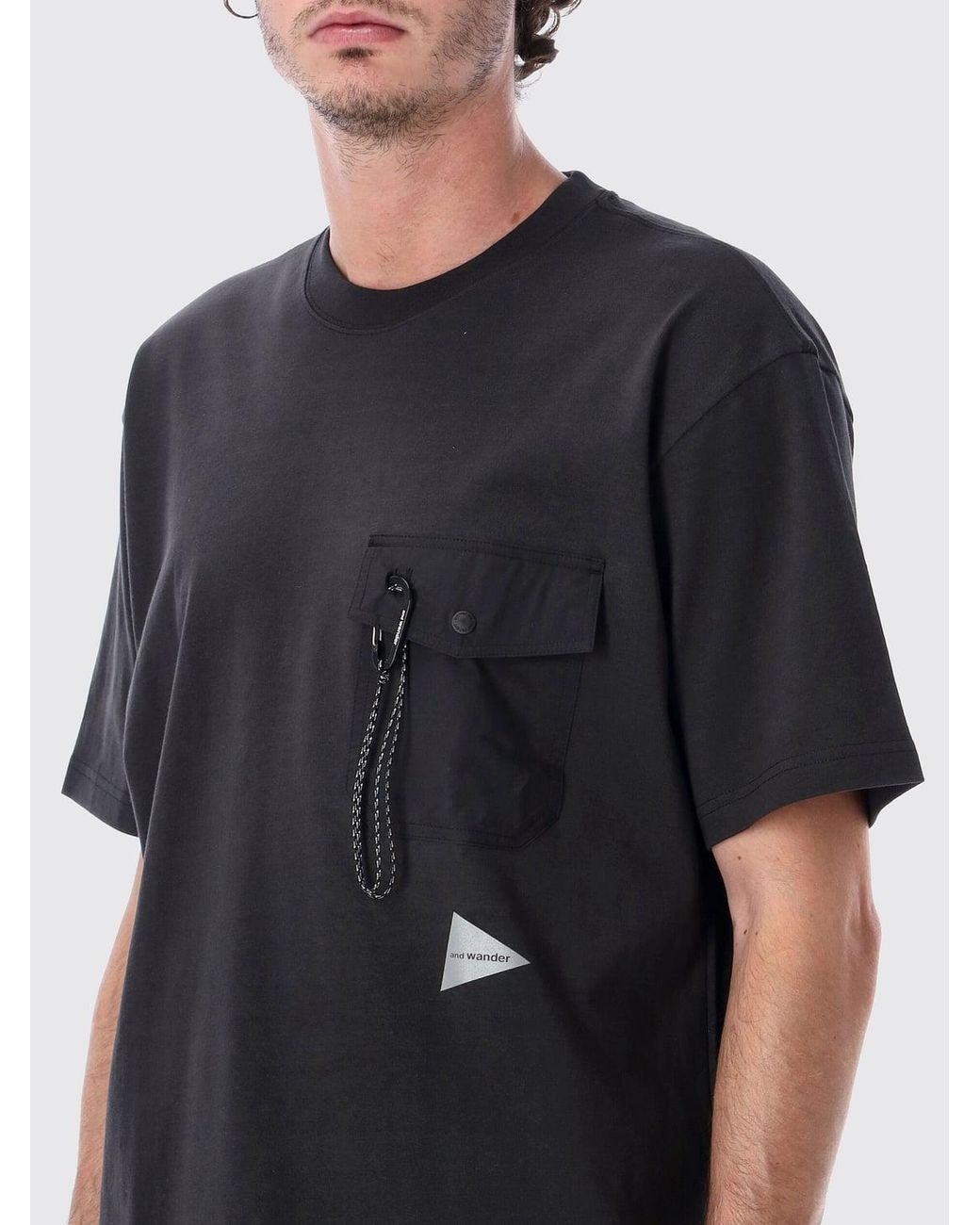 And Wander Black T-Shirt for men