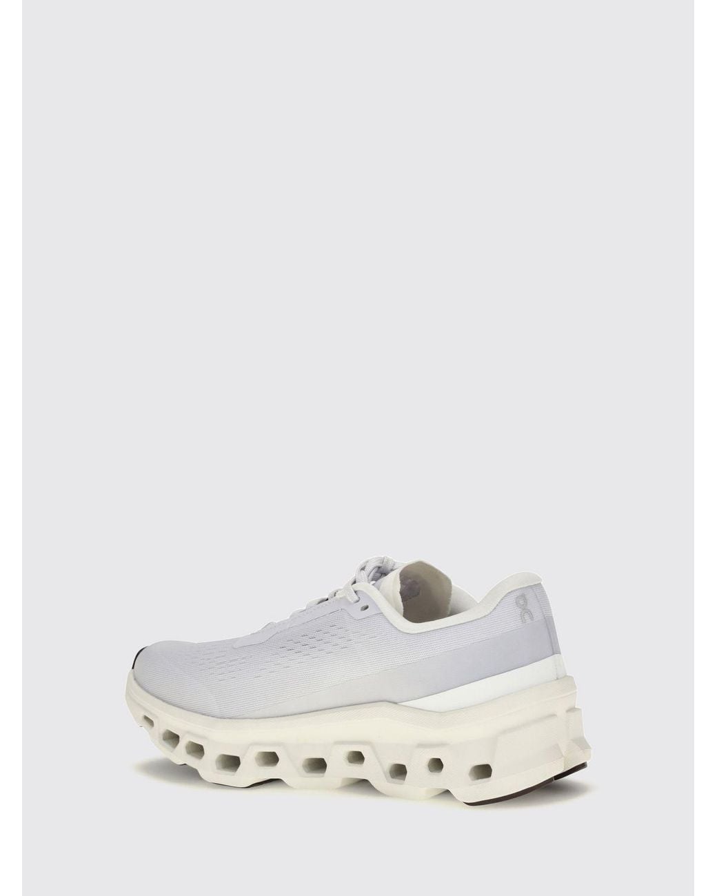 On Shoes White Cloudmonster 1 Recycled Polyester Running Trainers