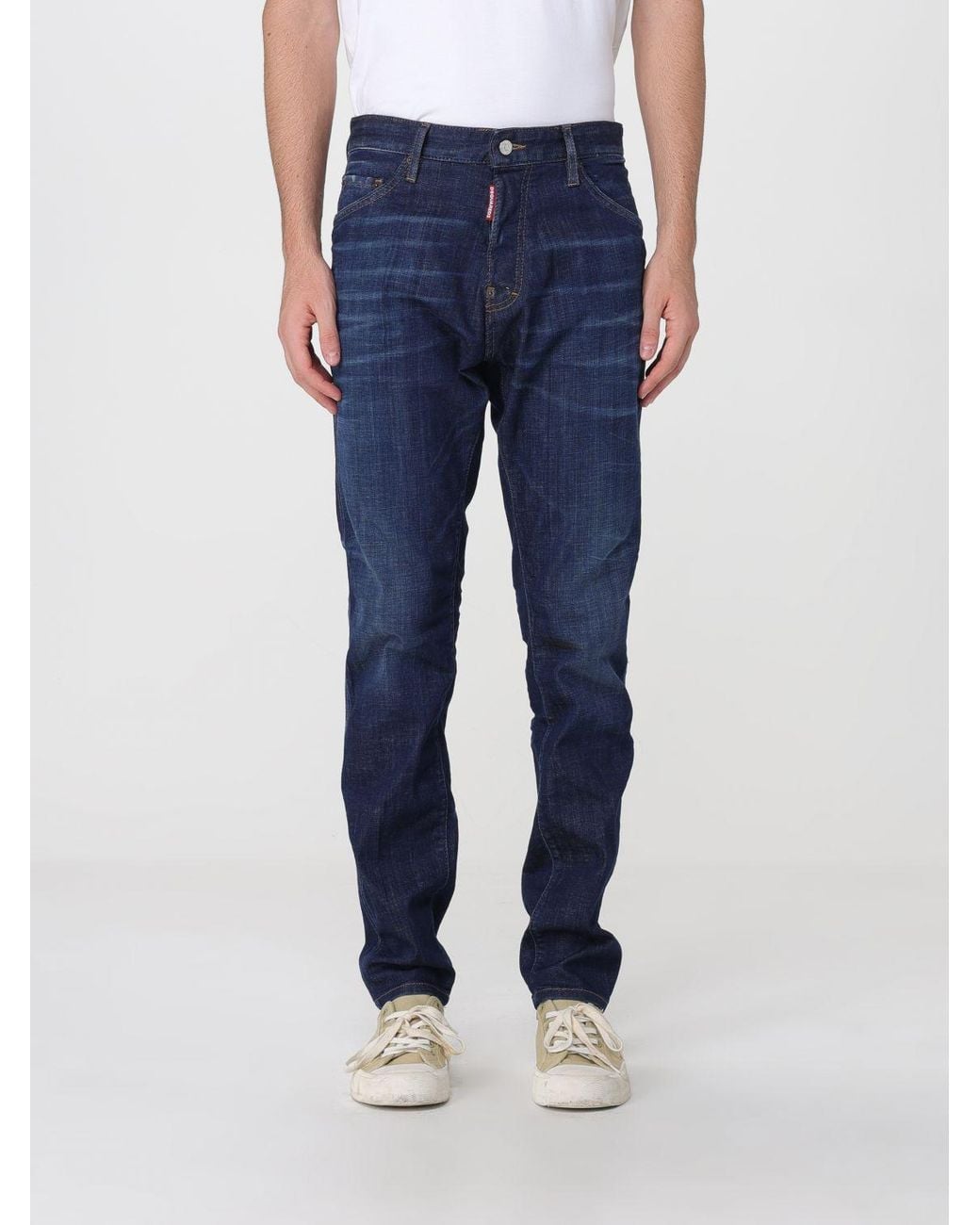 DSquared² Blue Teddy Straight-Fit Mid-Rise Jeans for men