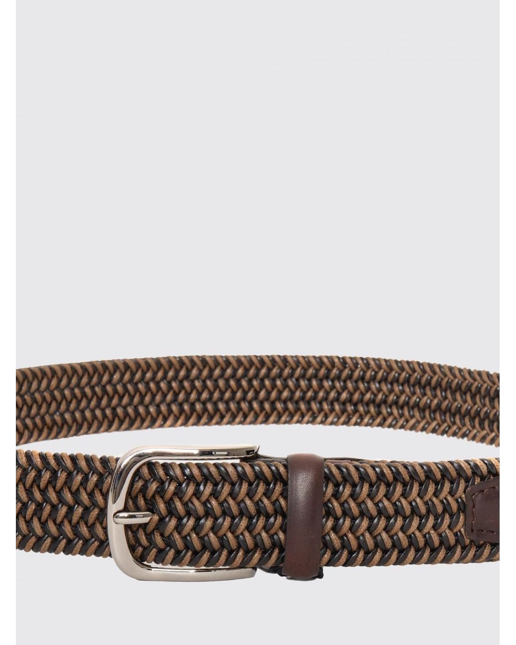 Orciani White Braided Cotton Blend Belt for men