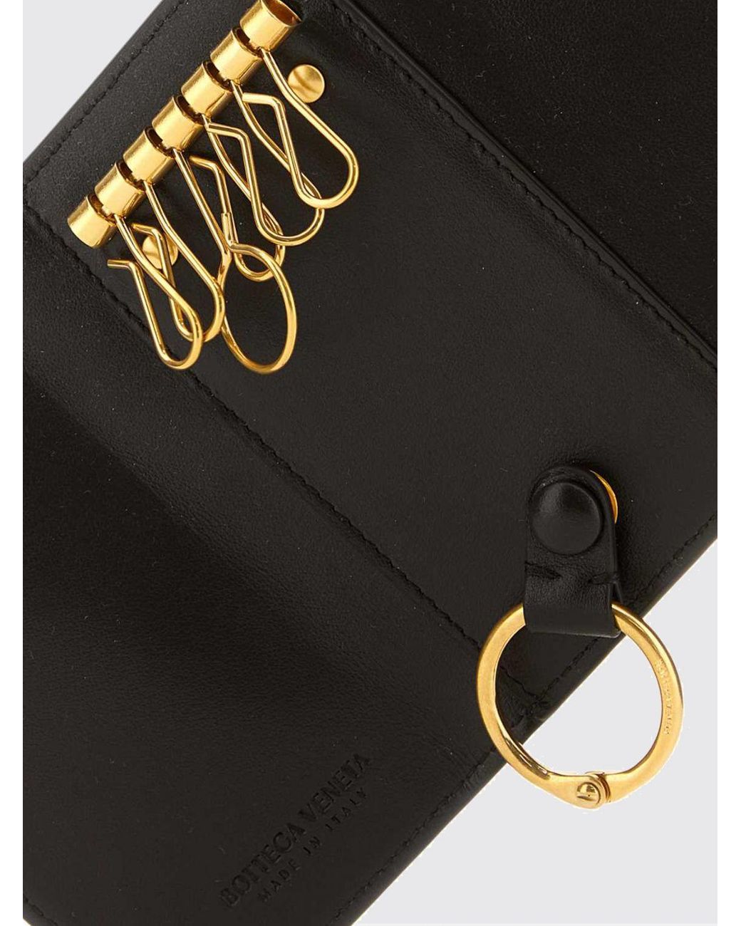 Bottega Veneta White Utility Keyring