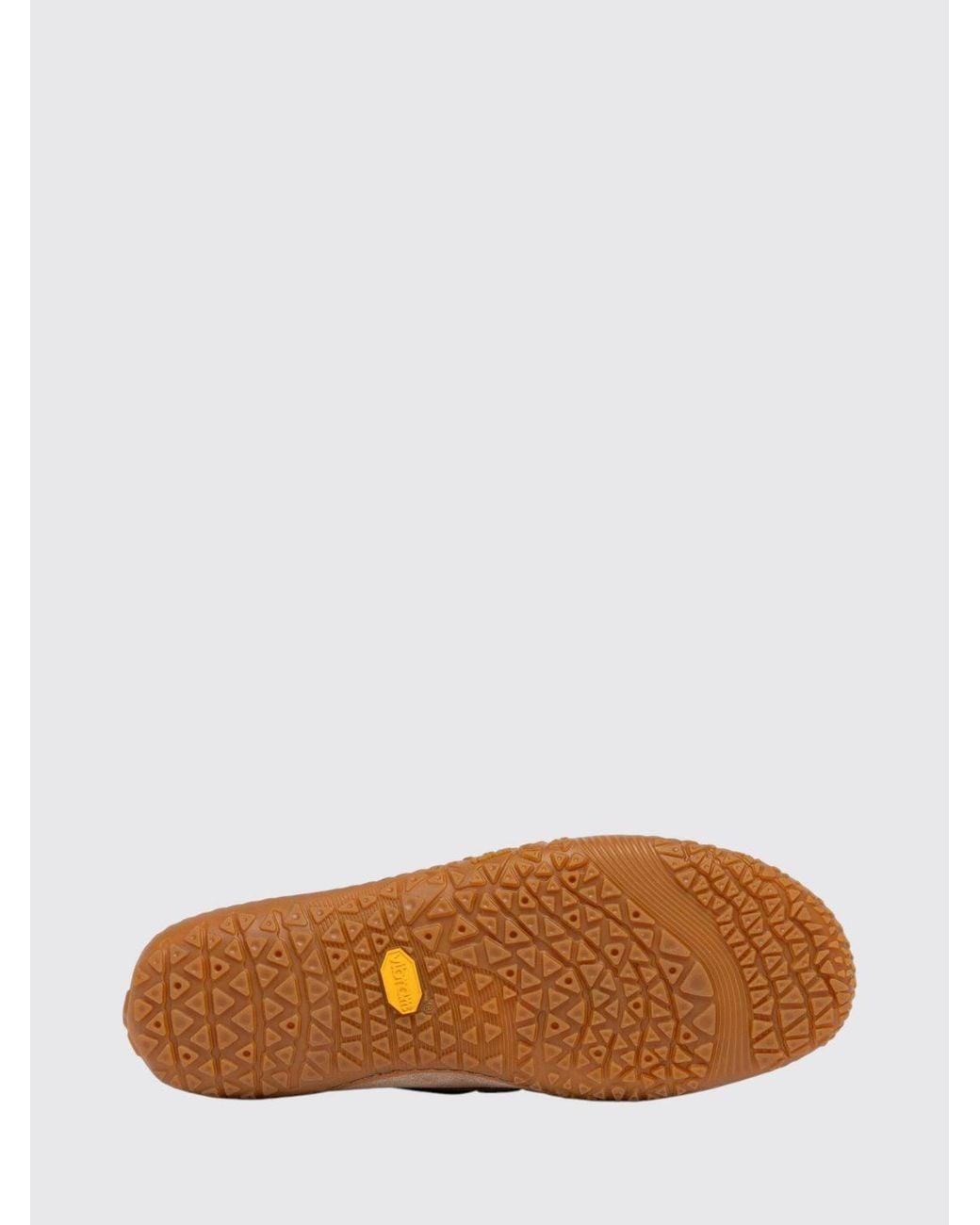 Buttero Brown Suede Boat Shoes With Vibram Sole And Thread Stitching