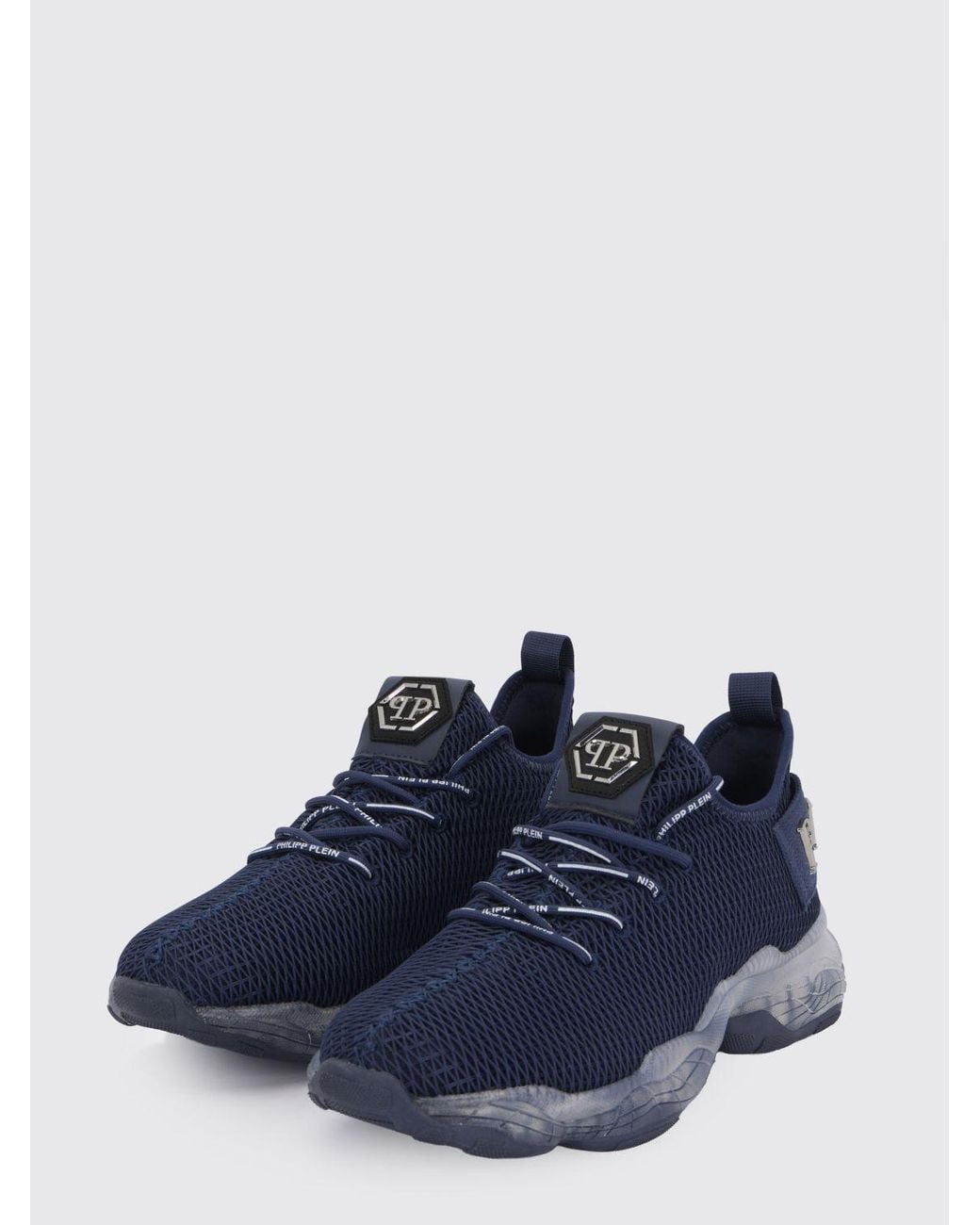 Philipp Plein Blue Low-Top Lace-Up Sneakers for men
