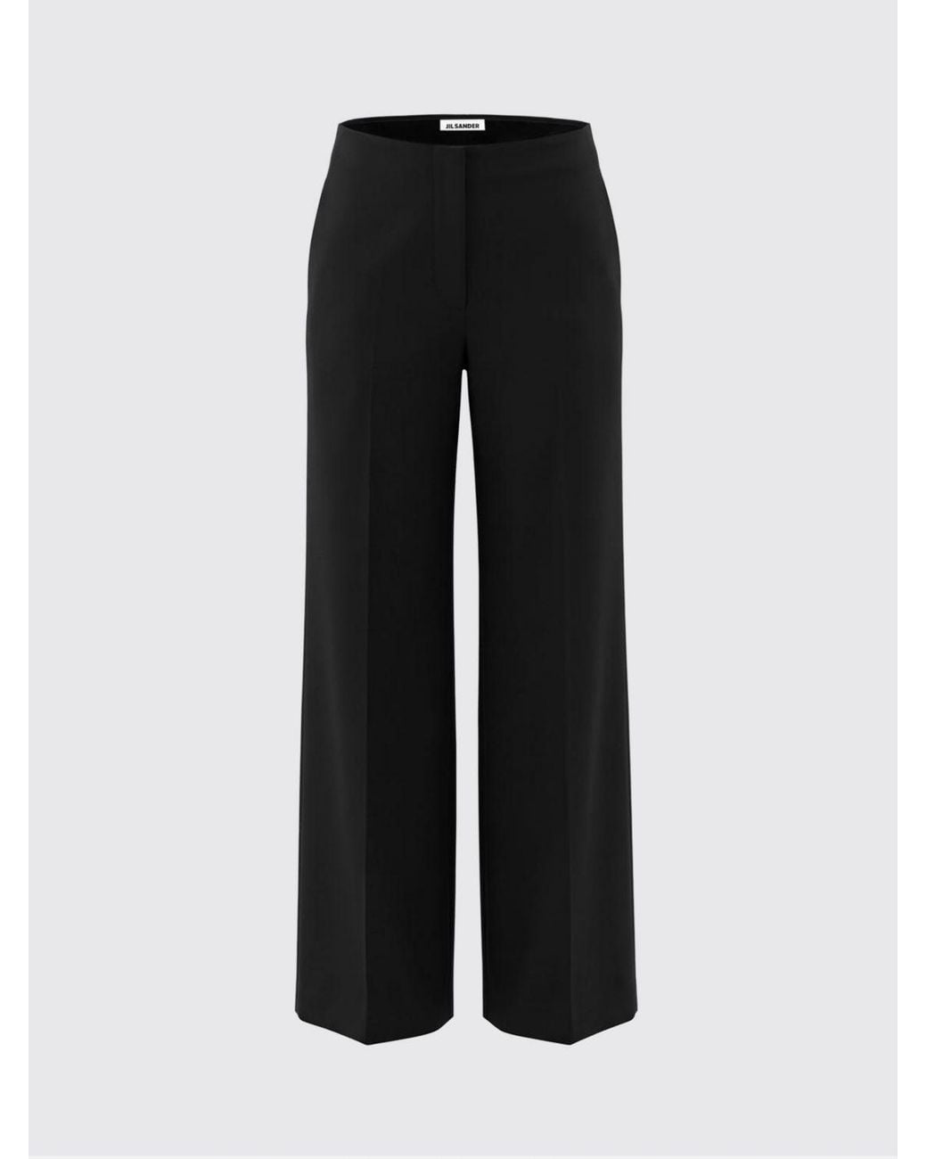 Jil Sander Blue High-Waisted Wide-Leg Silk-Blend Trousers