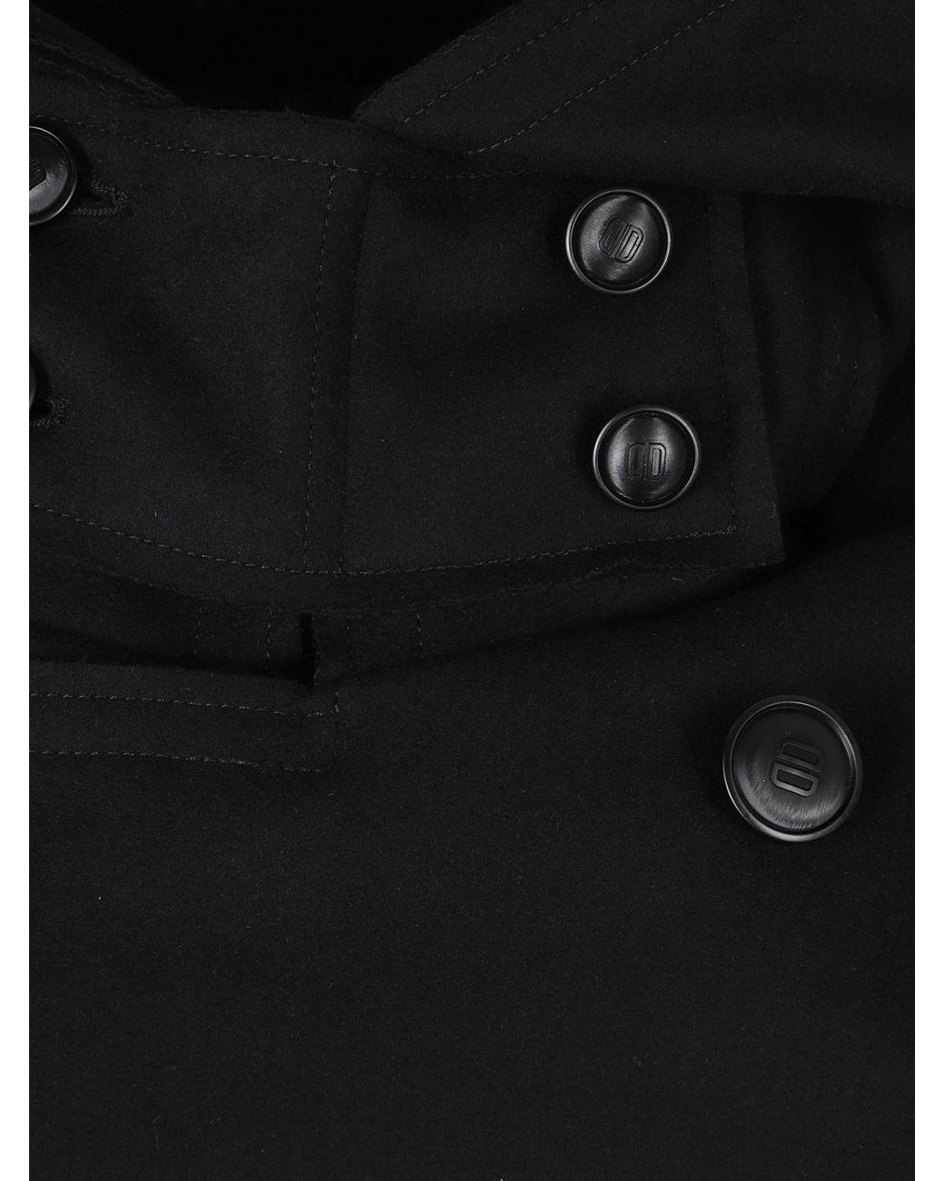 DUNO Blue Double-Breasted Short Coat for men
