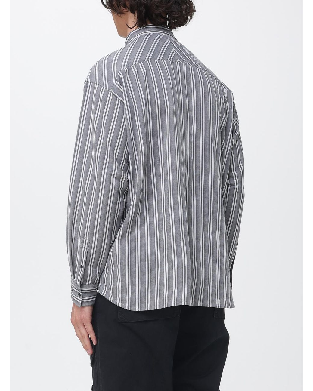 Oakley Gray Fgl Fuel Ls Shirts 6.0 Striped Polyester Shirt for men