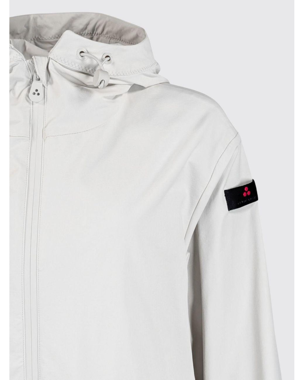 Peuterey Gray Nylon Hooded Windbreaker