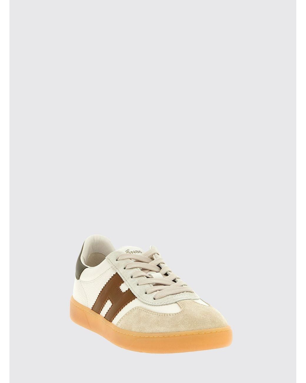 Hogan White Multicolour Calfskin Sneakers for men