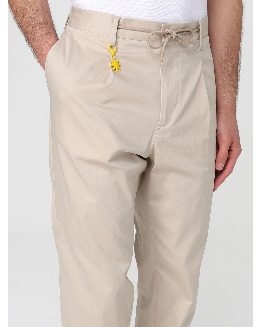 Manuel Ritz Natural Trousers for men