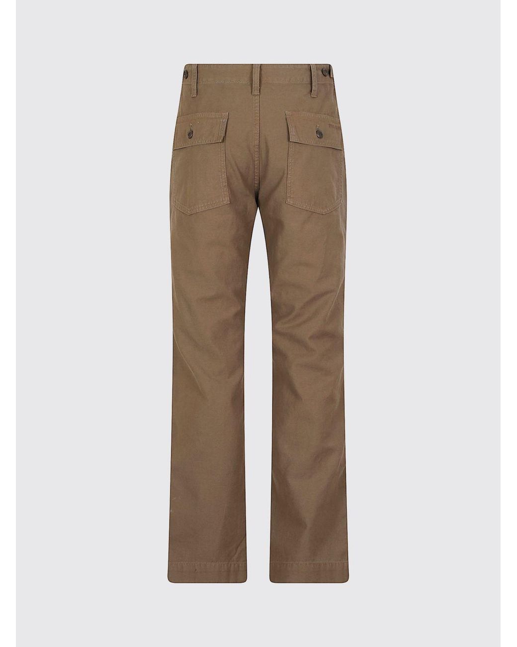 Filson Natural Straight-Leg Cotton Trousers With Patch Pockets for men
