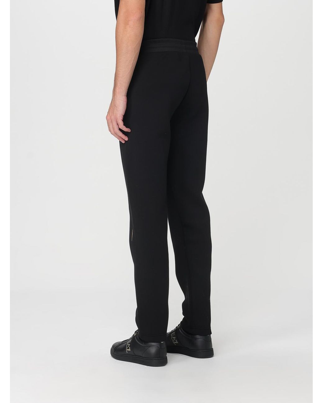 EA7 Black Trousers for men