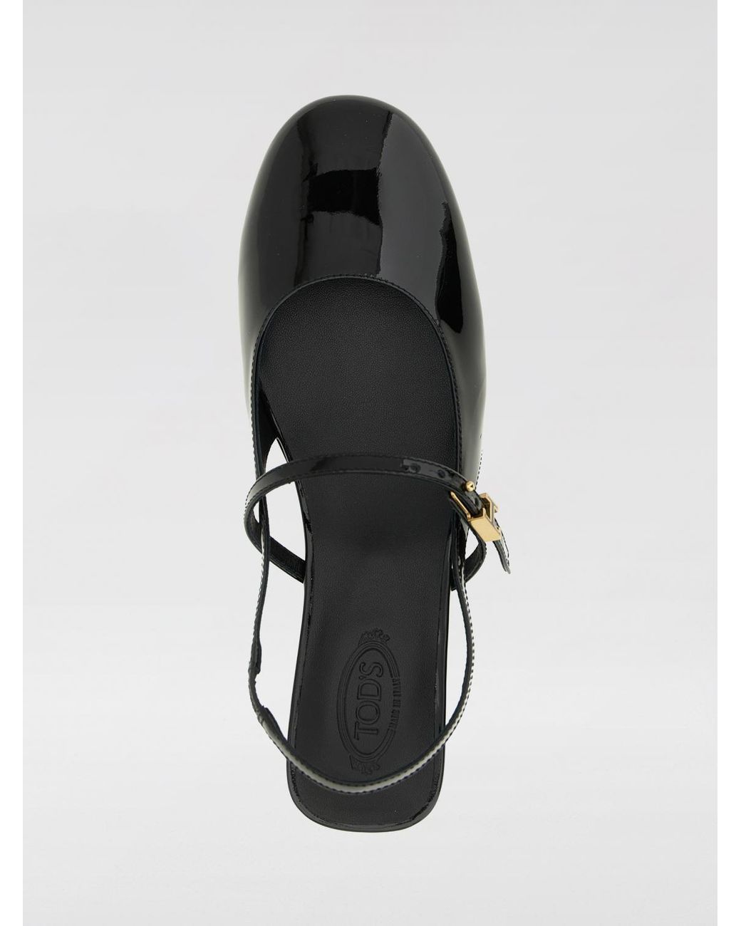 Tod's White Patent Leather Mary Jane