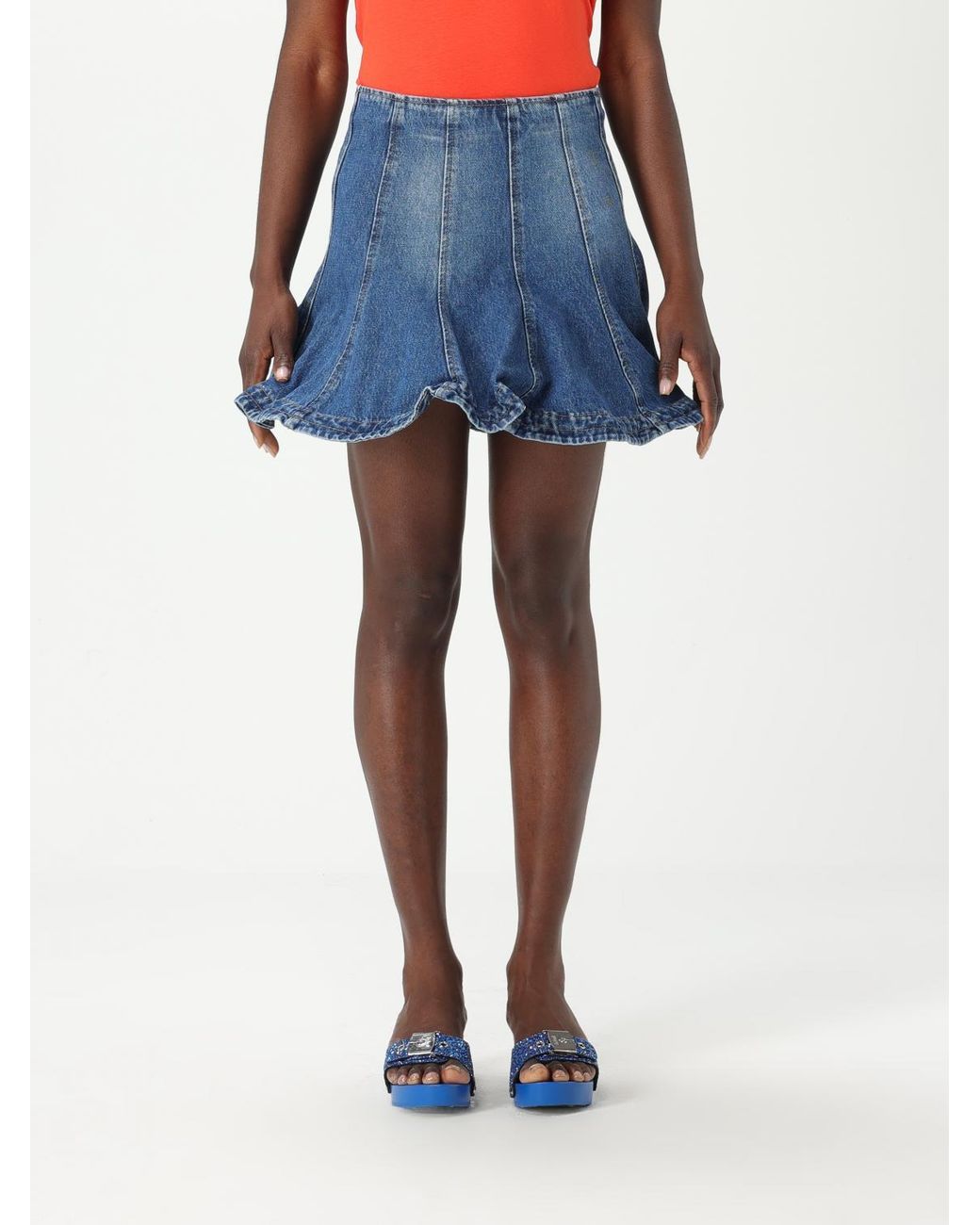 Falda Mujer MSGM de color Blue