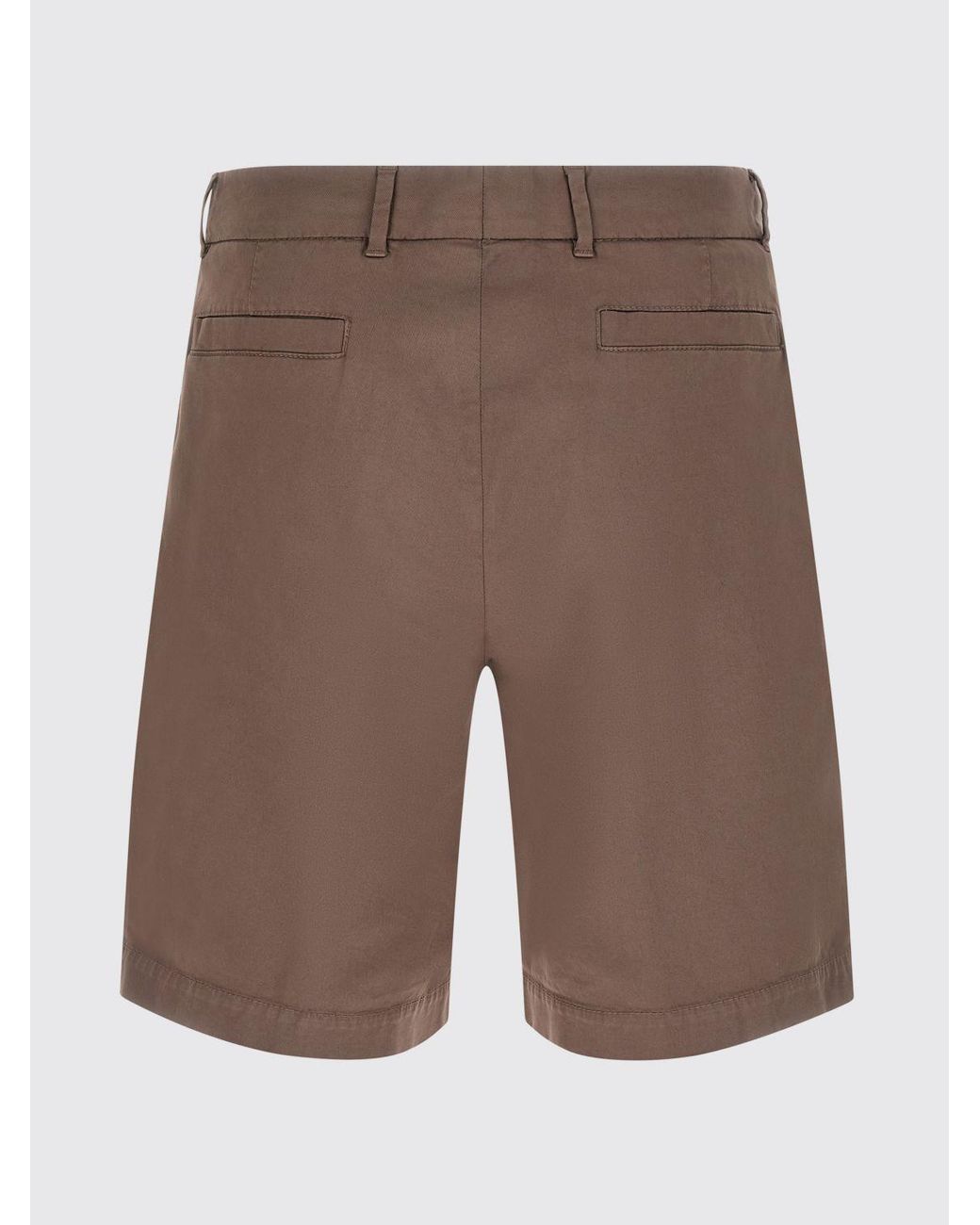 Brunello Cucinelli Gray Cotton Chino Shorts for men