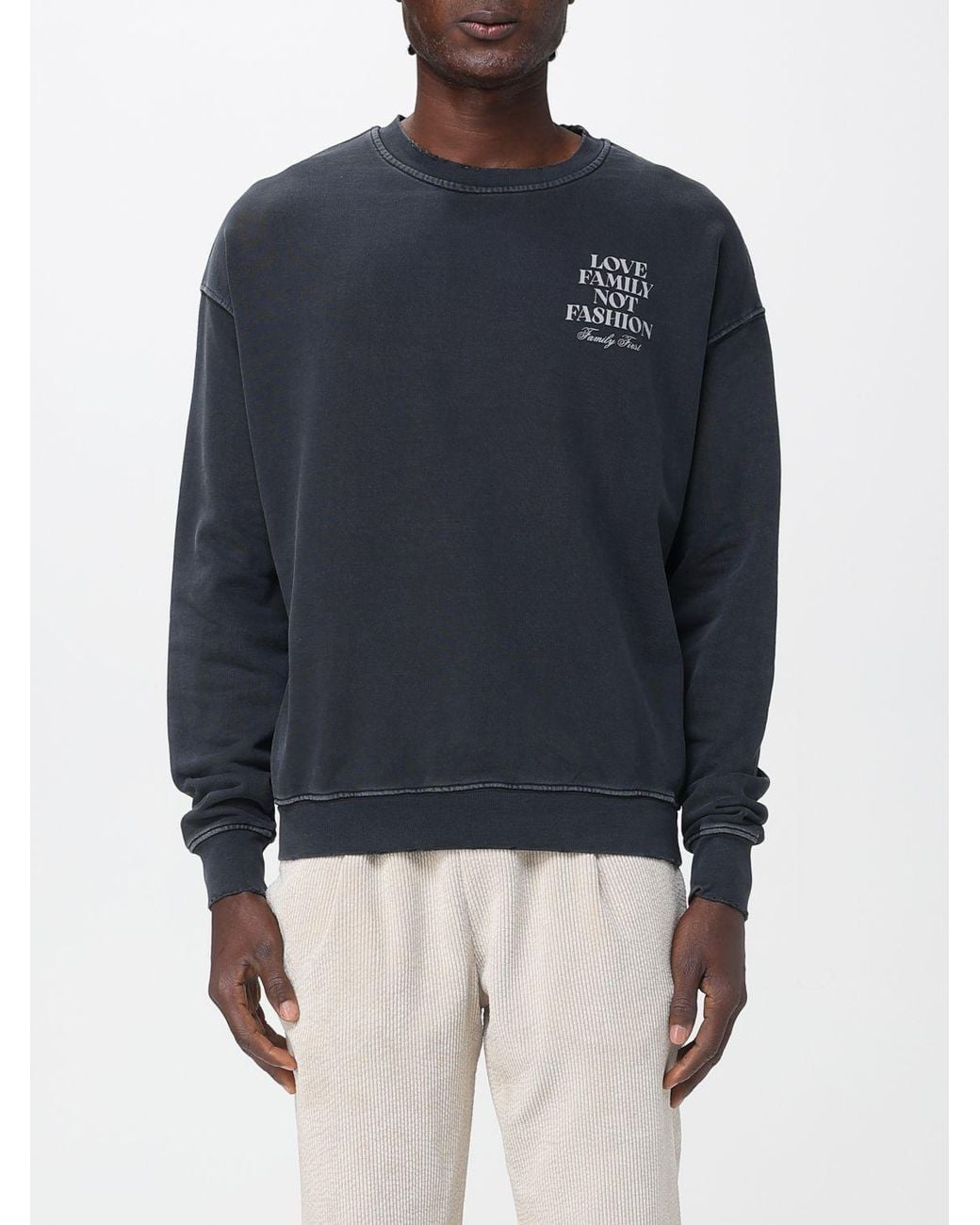 FAMILY FIRST Blue Sweatshirt for men