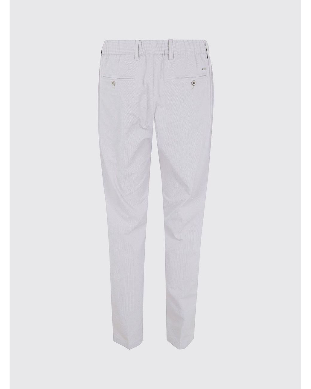 Herno Gray Hero Gabardine Chino Trousers for men