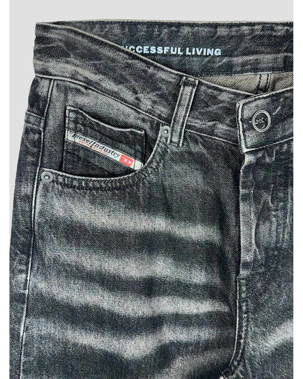 DIESEL Gray Mid-Rise 5-Pocket Slim Fit Skinny Jeans