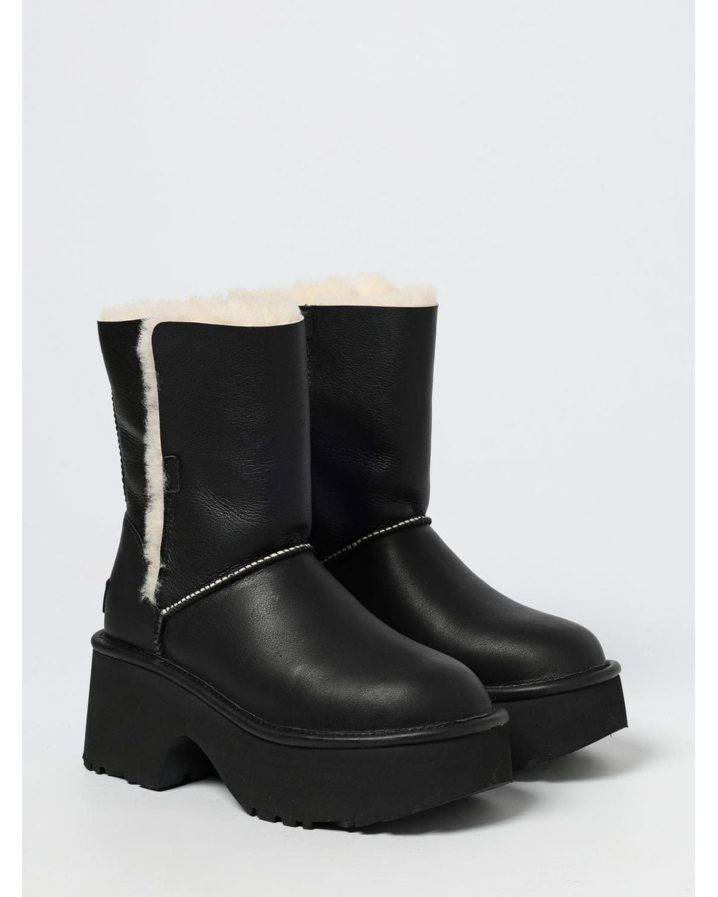 Ugg Black Esmee Lederstiefel