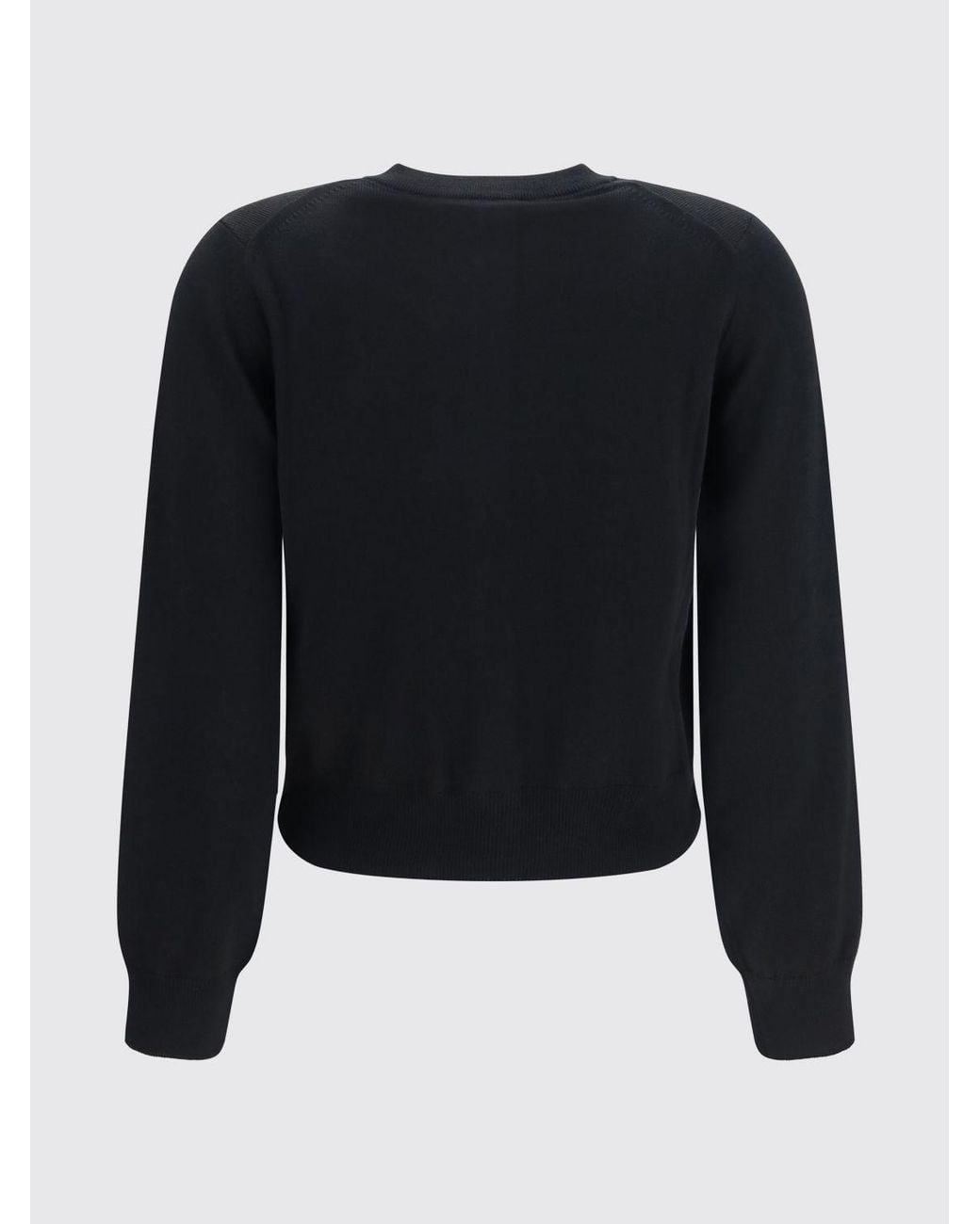 Maison Kitsuné Blue Maison KitsunÉ Wool Crewneck Cardigan With Embroidered Logo