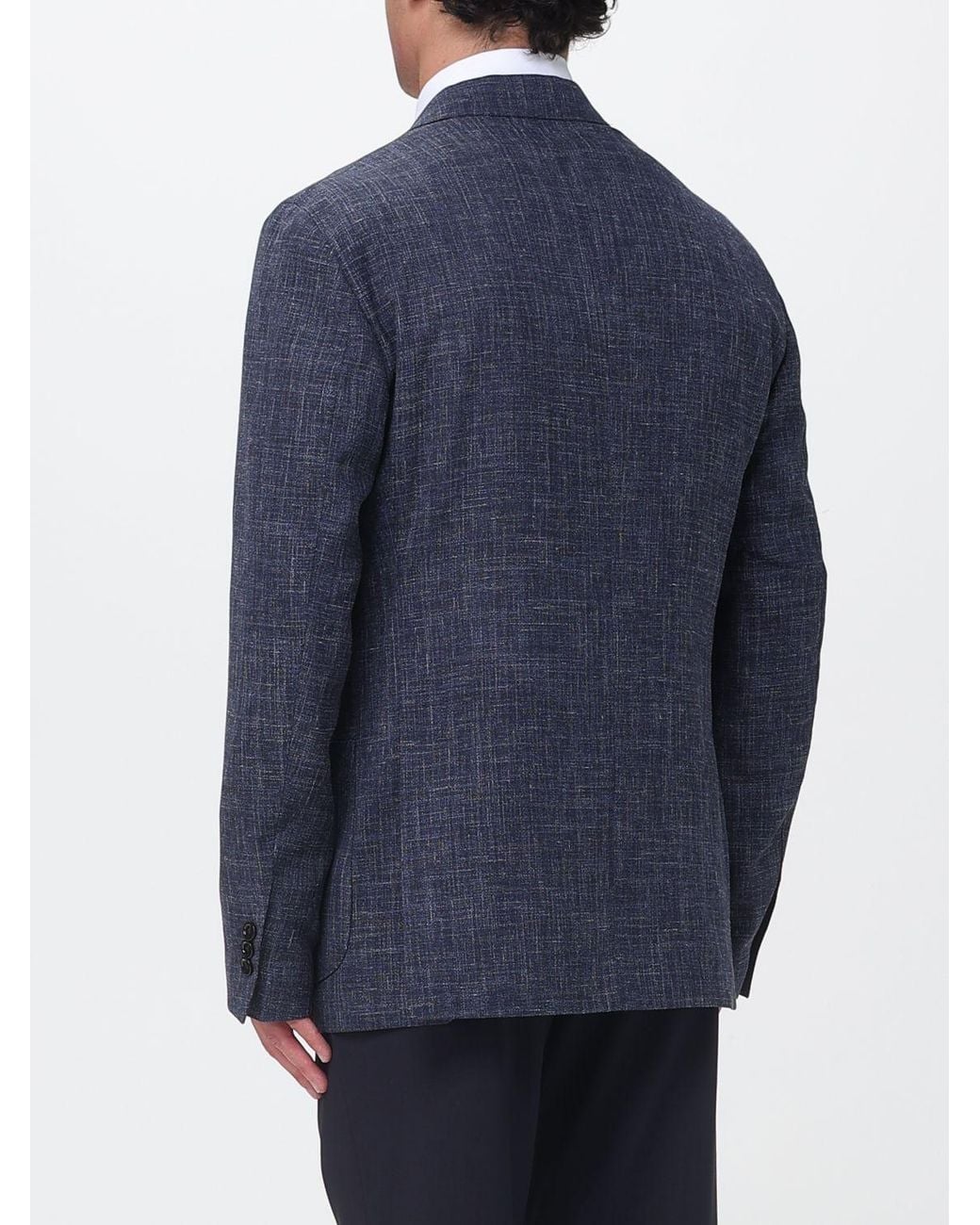 Lardini Blue Single-Breasted Blazer for men