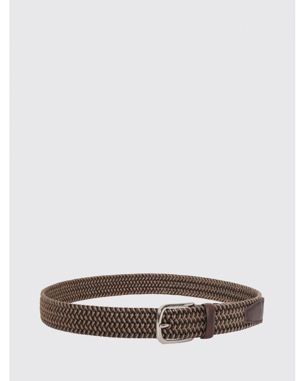 Orciani White Braided Cotton Blend Belt for men