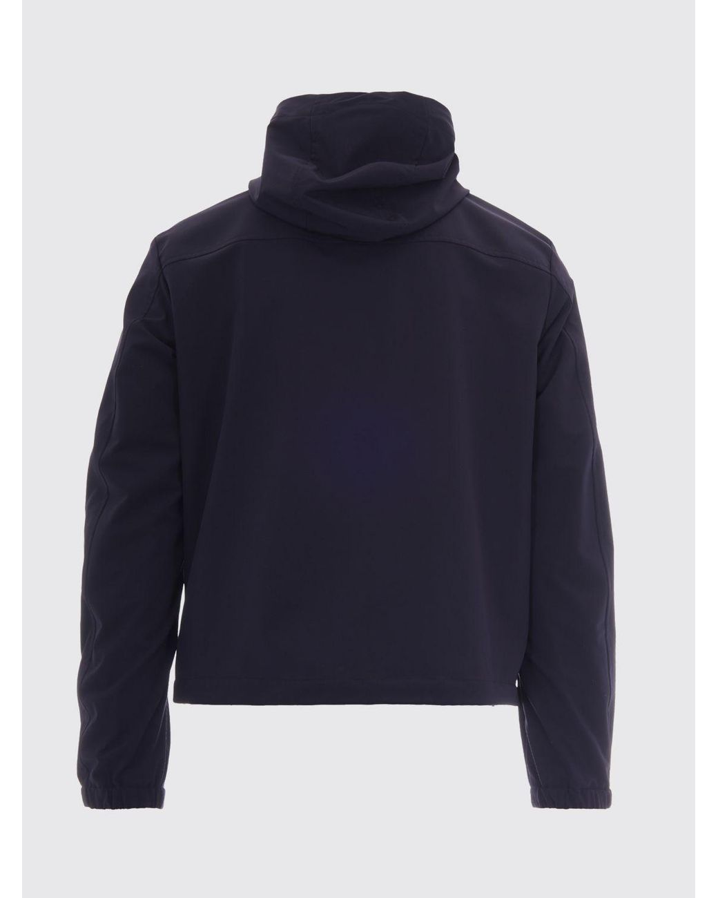Paul & Shark Blue Paul &Amp Shark Hooded Windbreaker Jacket for men