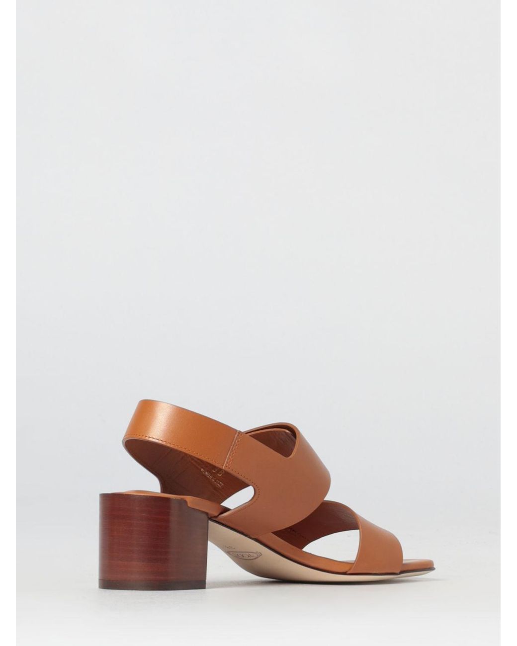 Tod's Brown Leather Sandal