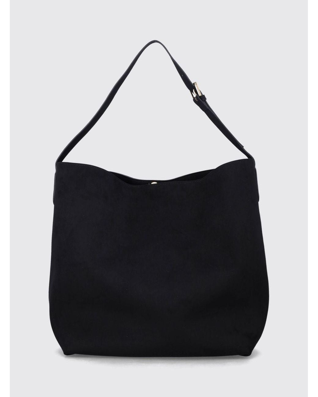 THEMOIRÈ Black ThemoirÈ Themoiré Suede-Effect Vegan Leather Shoulder Bag With Crocodile Print