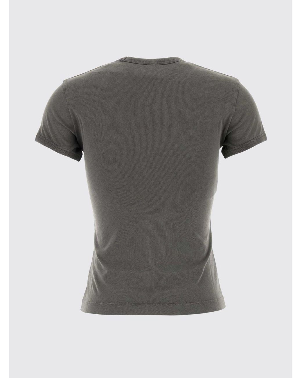 Marni Blue Slim Fit Cotton T-Shirt With Contrasting Logo Print