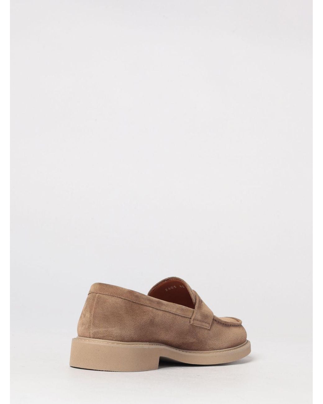 Doucal's Brown Suede Loafers for men