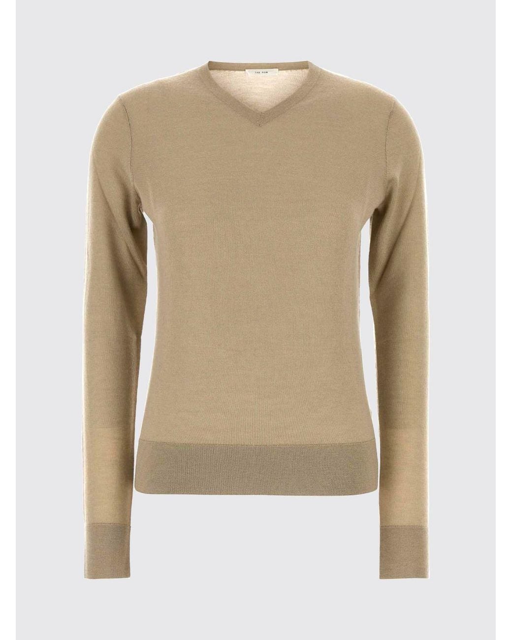 The Row Natural V-Neck Jumper