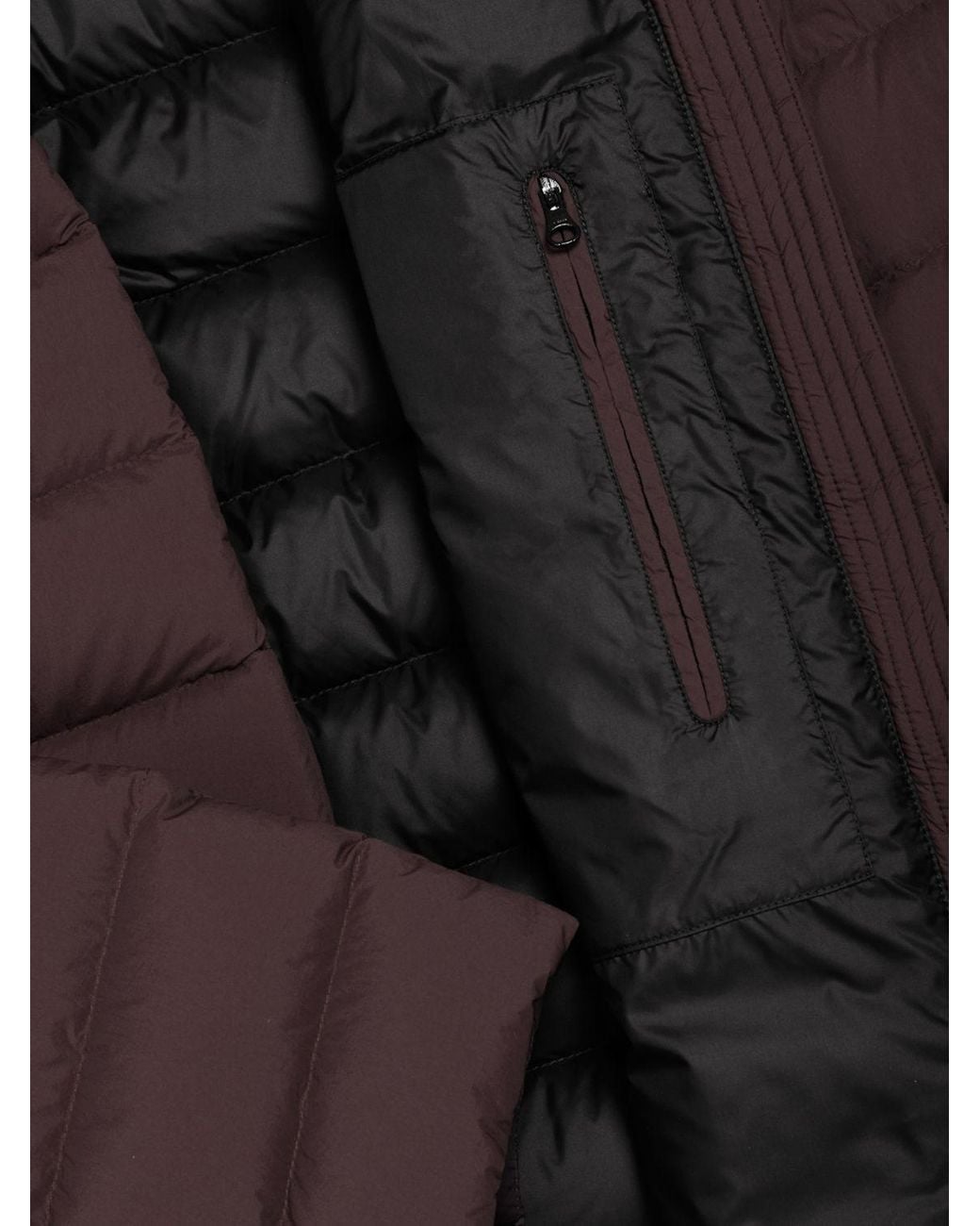 Colmar Brown Water-Repellent Technical Fabric Puffer Jacket With Hood And Logo for men