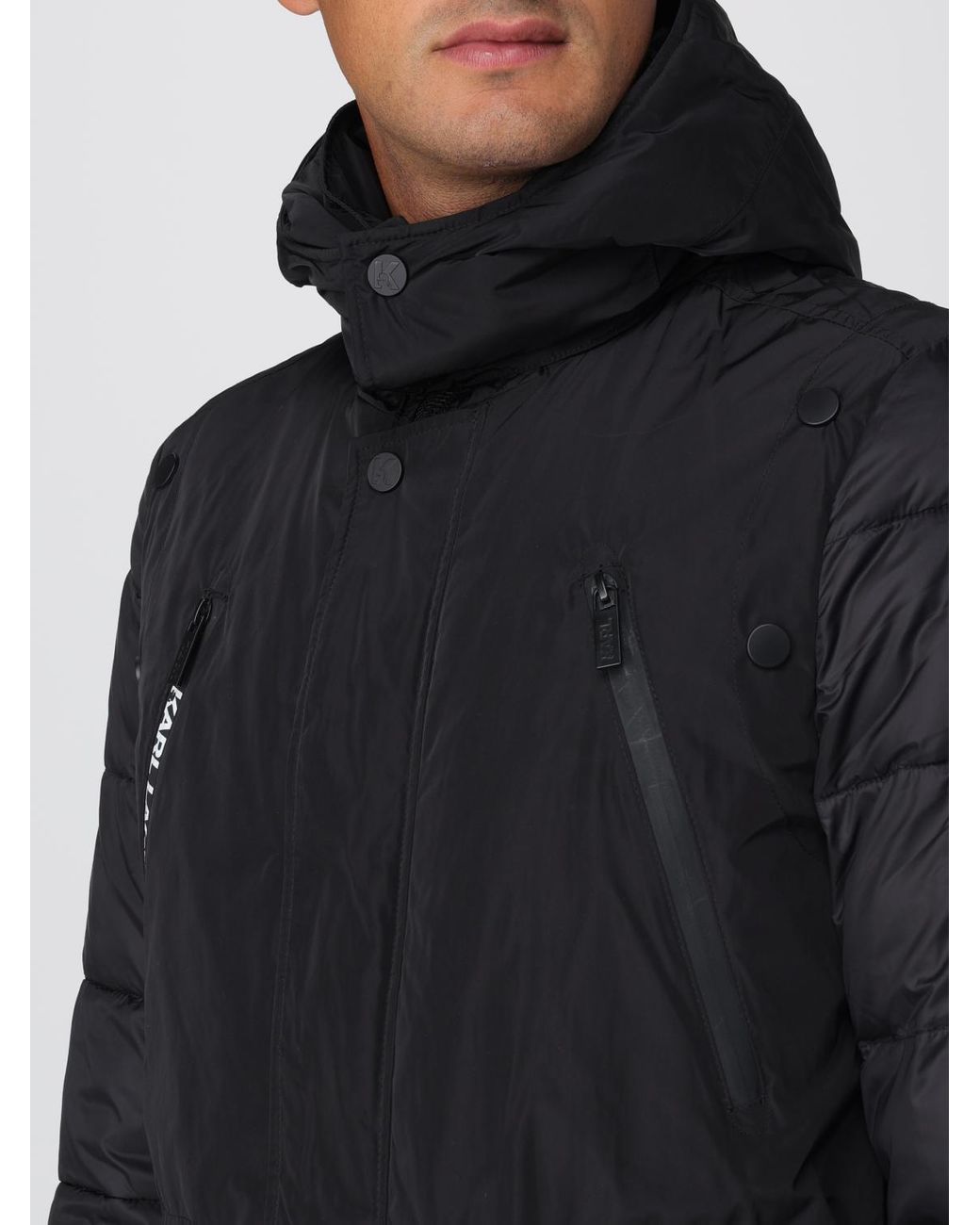 Karl Lagerfeld Blue Coat for men