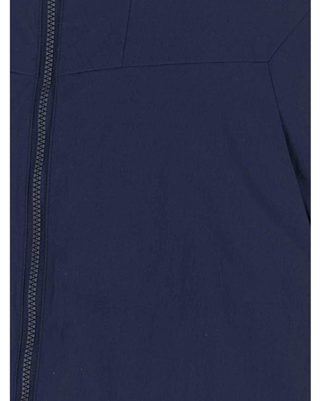 Veilance Blue Mionn High-Neck Stretch Nylon Windbreaker Jacket for men