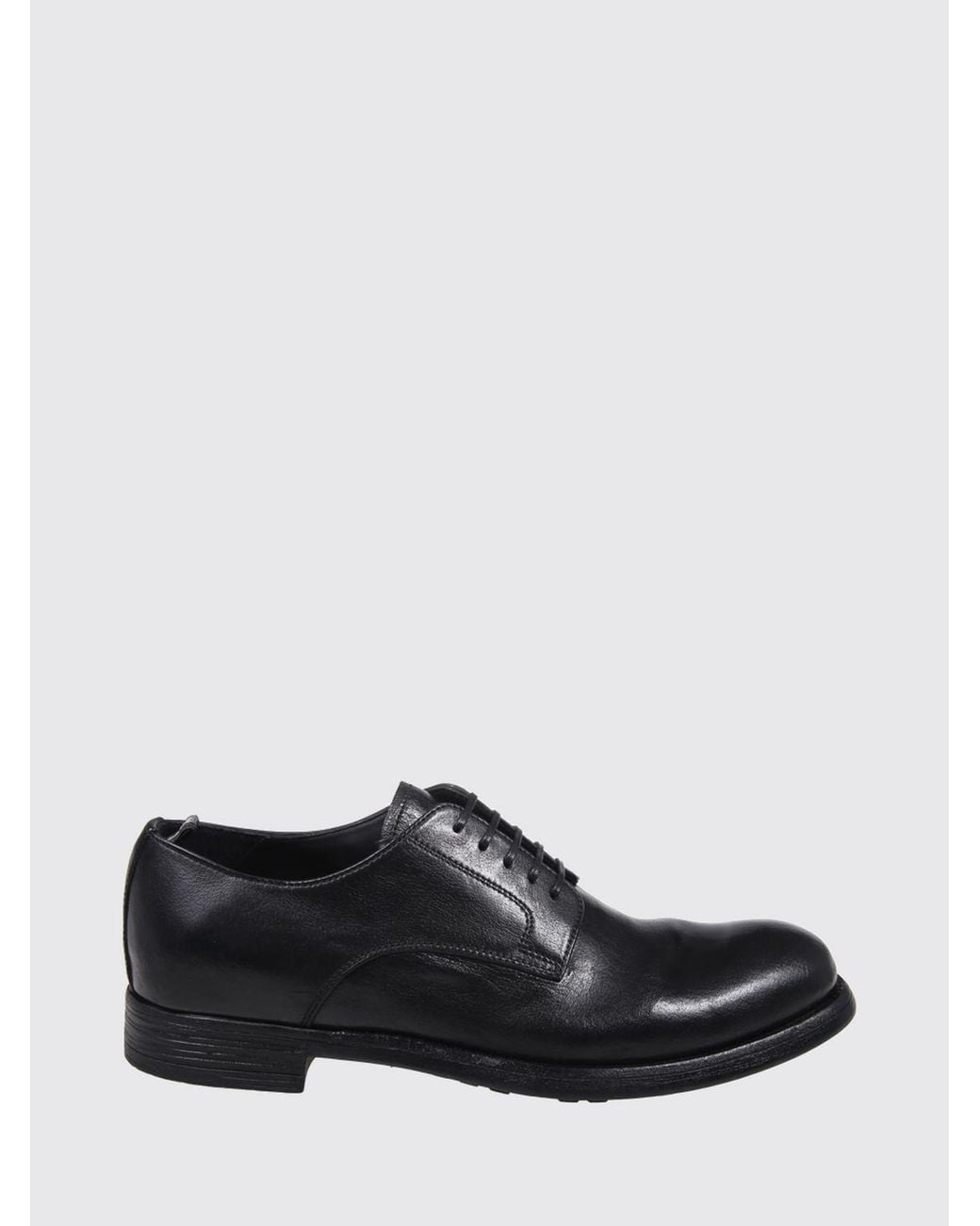 Officine Creative Black Brogue Shoes for men
