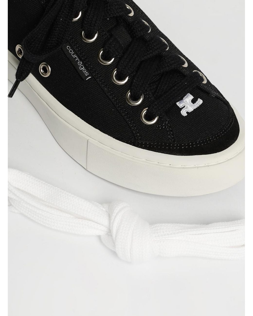 Courreges Black CourrÈ Ges Sneakers