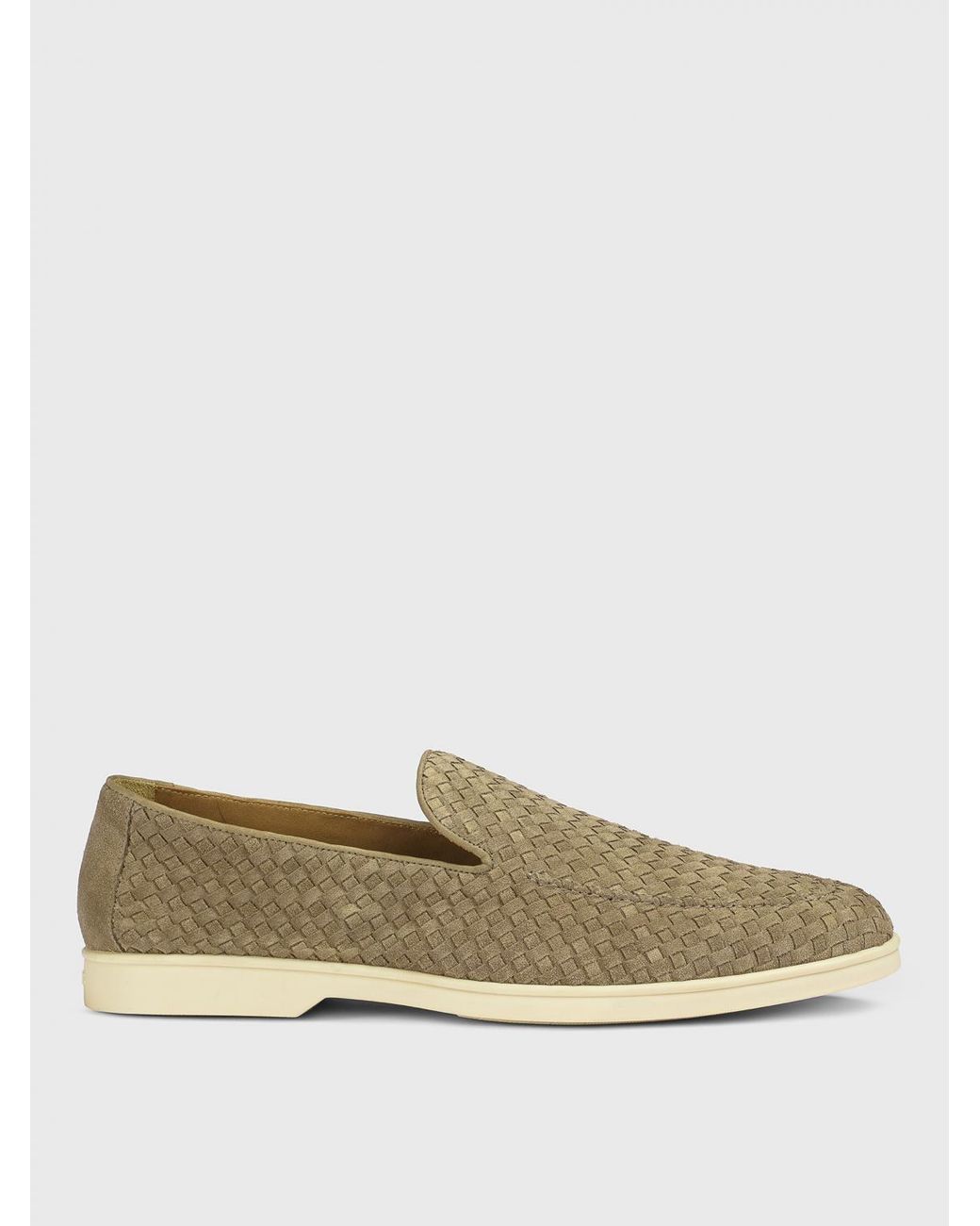 Doucal's Multicolor Woven Suede Loafers for men