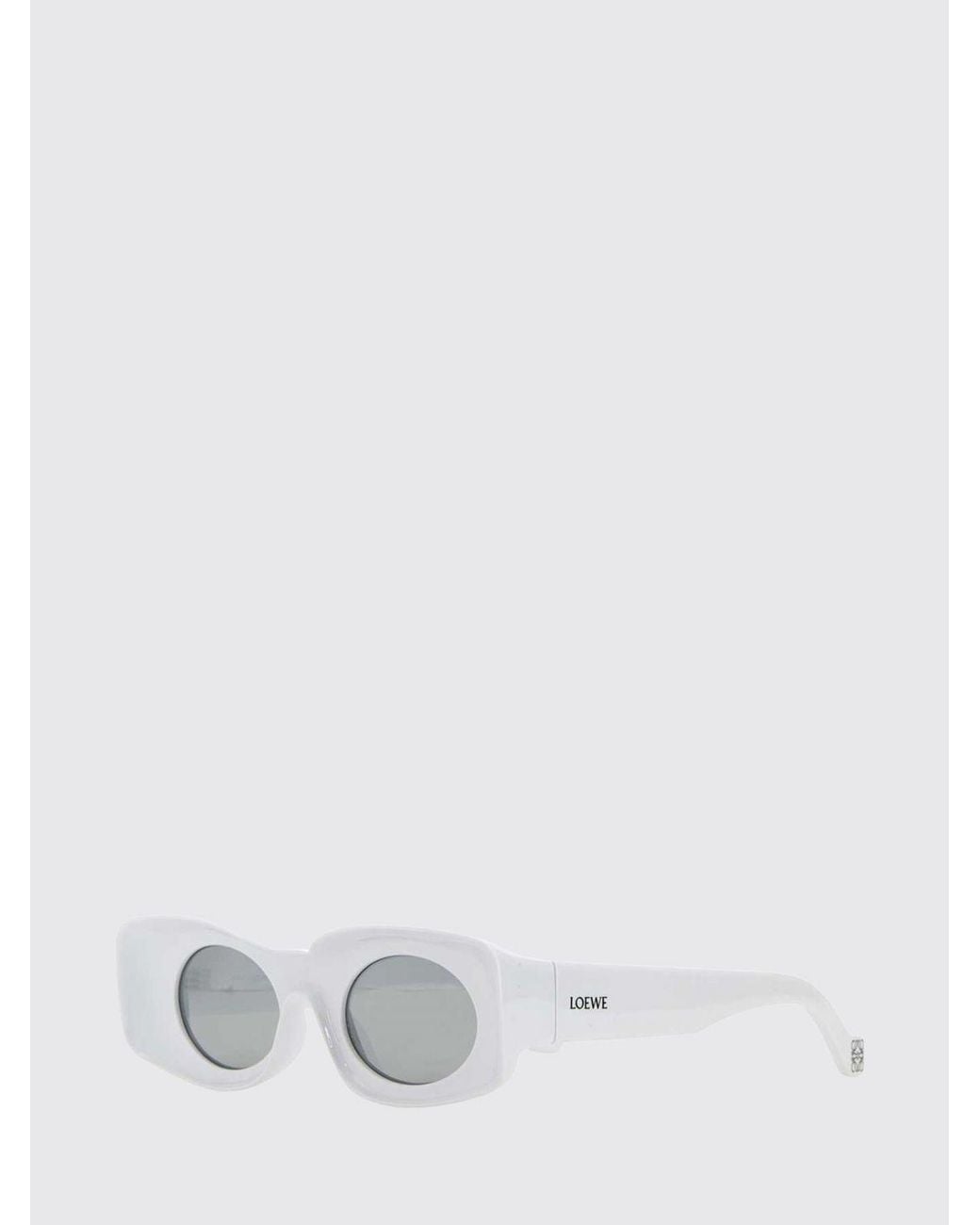Loewe White Rectangular Sunglasses for men